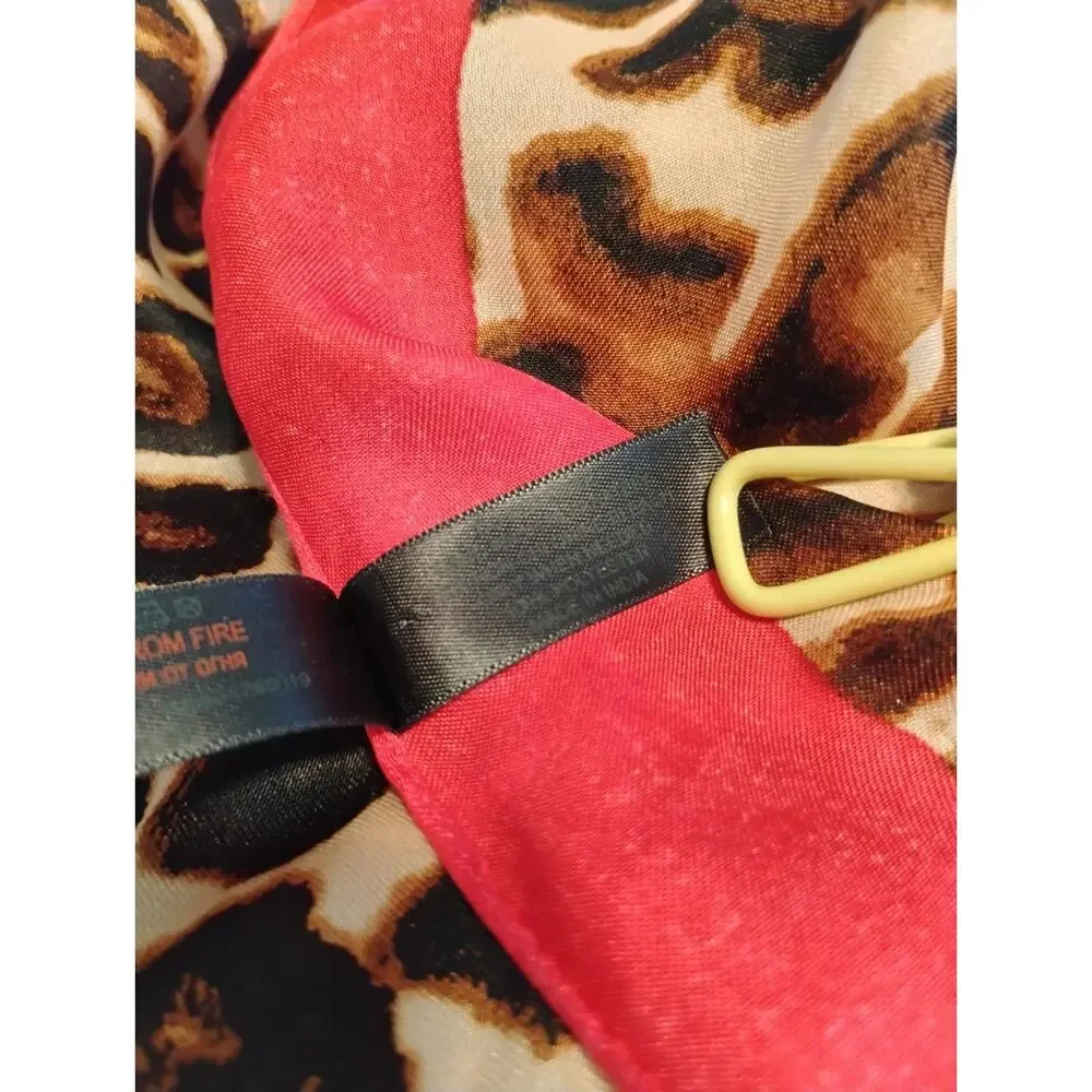 Vintage Accessorize Leopard Print Square Scarf 36